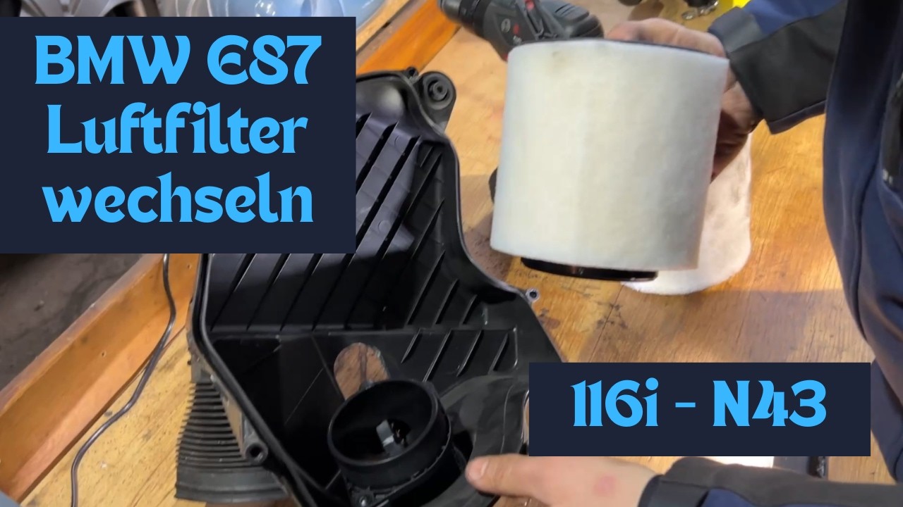 BMW 1er Luftfilter wechseln (E81, E82, E87, E88) – DIY Tutorial 116i/118i/120i
