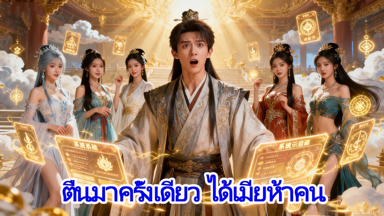 นจากหลับพันล้านปี ระบบปลุกพลังพร้อมเมียสุดสวยห้าคน ชีวิตเซียนเปลี่ยนชะตาฟ้าดิน