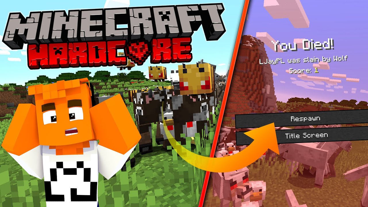 Minecraft HARDCORE, ale WSZYSTKIE MOBY są AGRESYWNE!