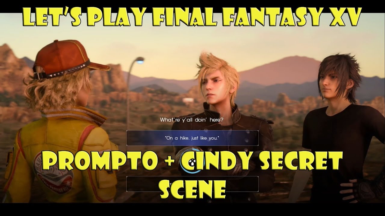 Final Fantasy XV - Prompto and Cindy Secret Scene