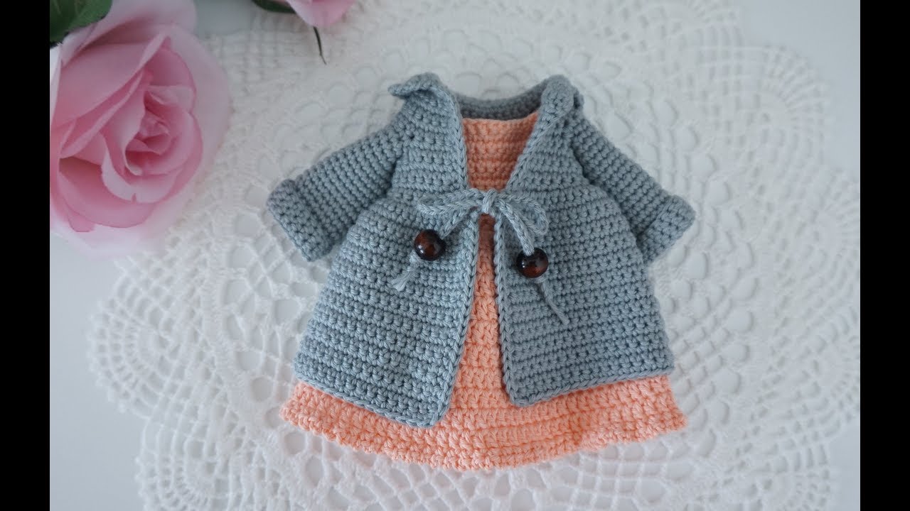 How to crochet doll dresses / doll clothes