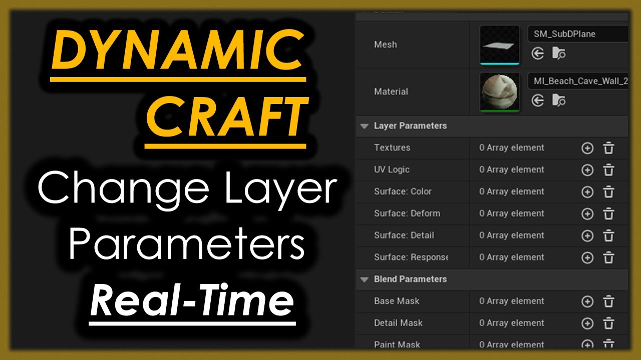 [LayerCraft] Real-Time Material Layer Parameter Control