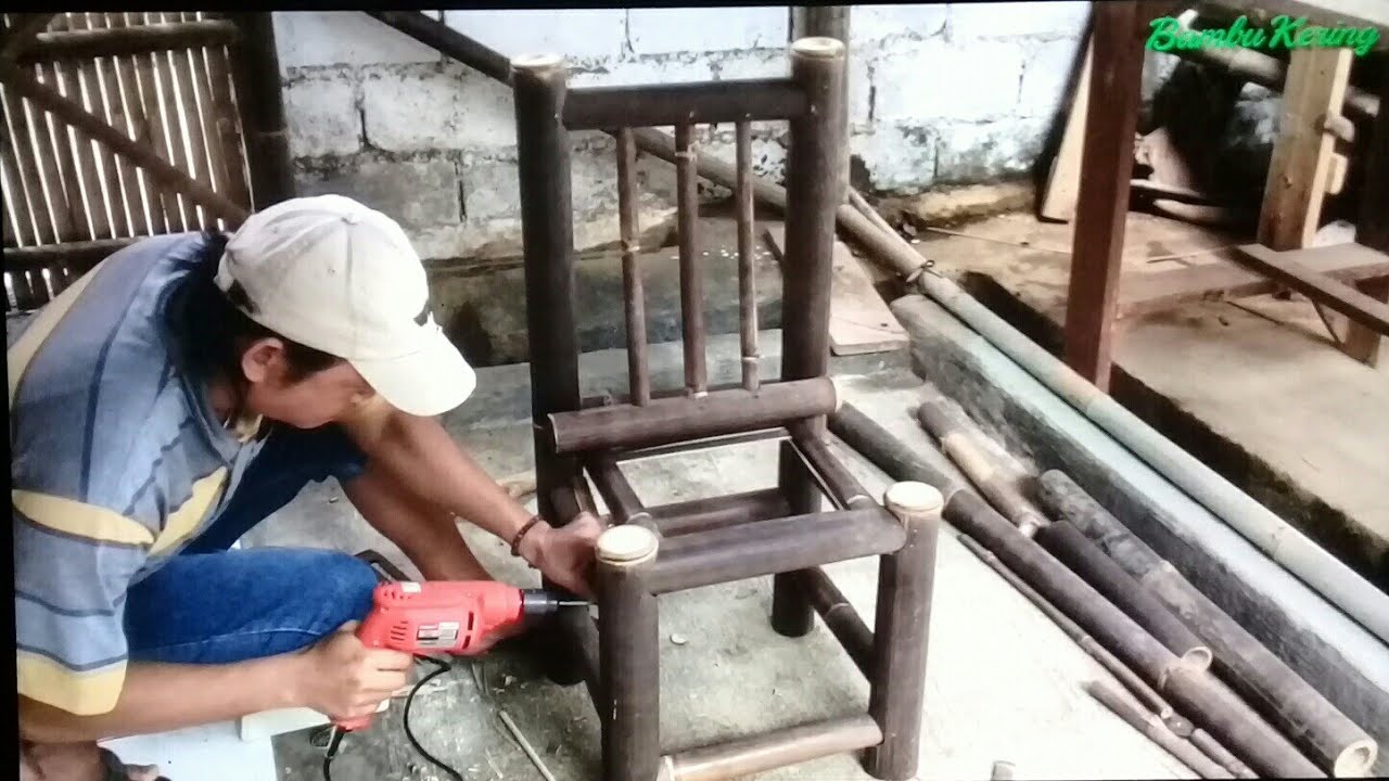Membuat Kursi Meja Makan dari Bambu