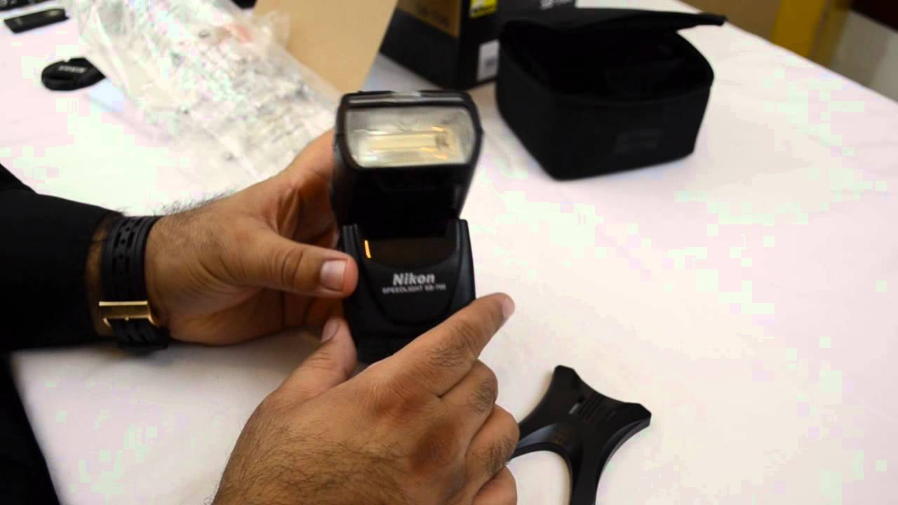 Nikon SB700 Flash Speedlight Unboxing, Used with Nikon D5100 Digital SLR