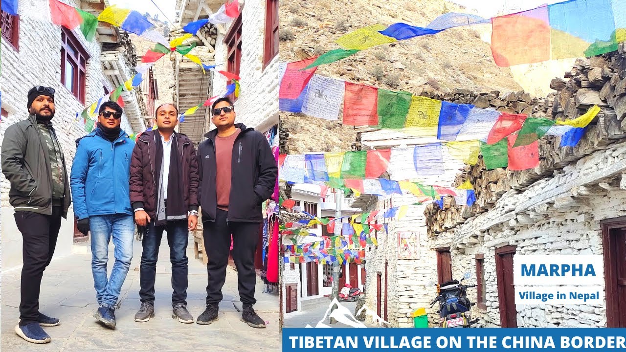 Tibetan refugee village on China border 🇨🇳🐉🗻  Marpha Jomsom Mustang 🇳🇵 🇨🇳 🇮🇳