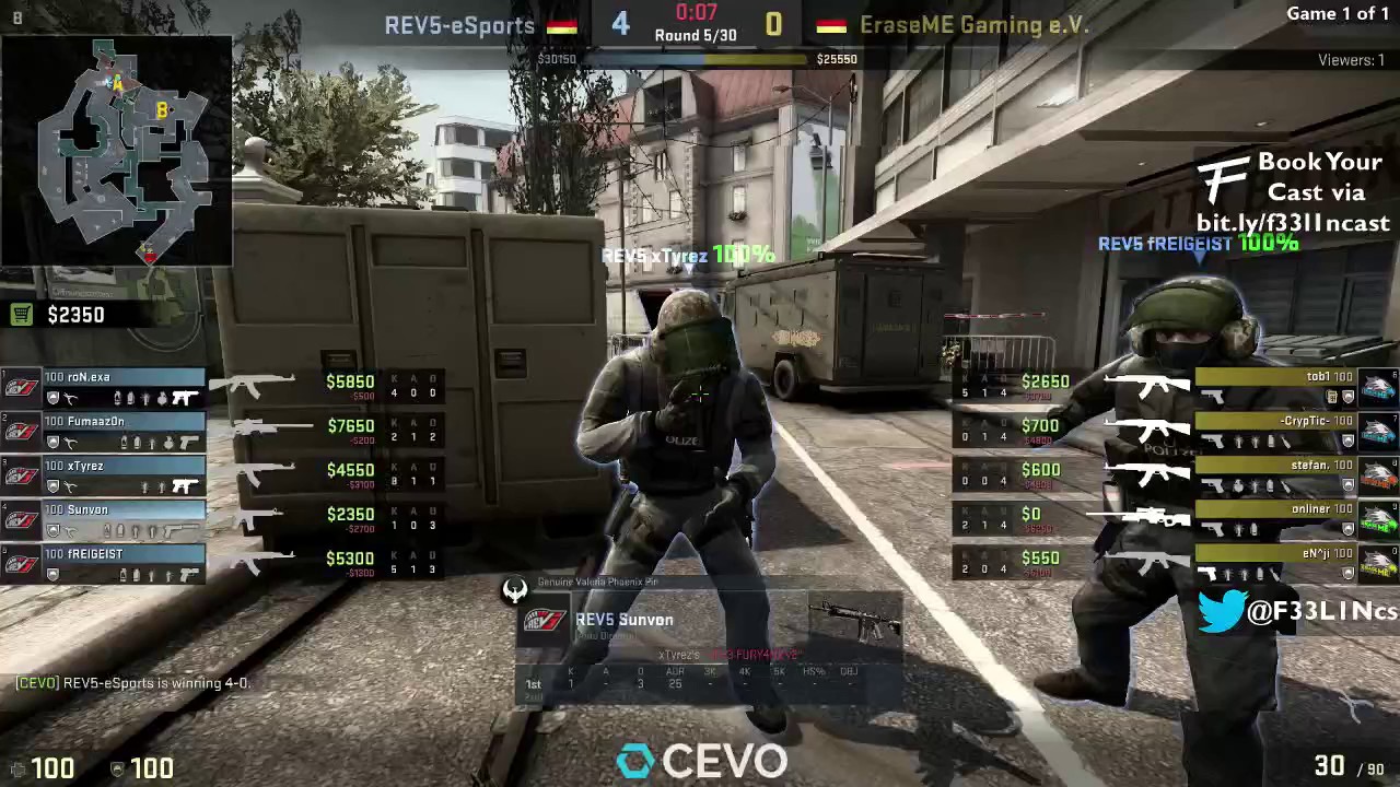 REV5 eSports vs EraseME Gaming e.V. on Overpass [CEVO MAIN] 20.03.2017
