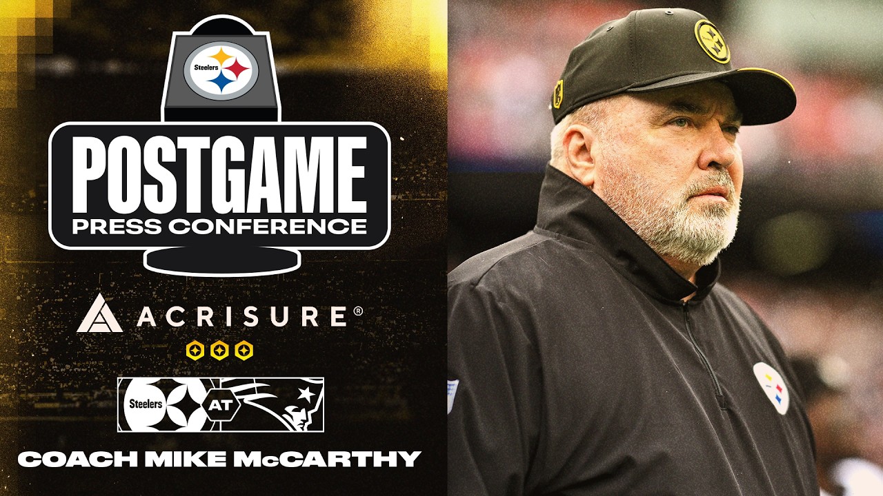Coach Mike McCarthy Postgame Press Conference (Week 2 vs Patriots) | Pittsburgh Steelers