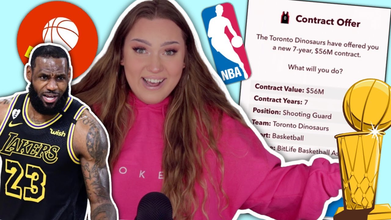 BECOMING A PROFESSIONAL NBA PLAYER IN BITLIFE! *PRO SPORTS UPDATE*