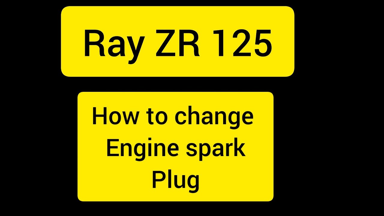 Yamaha Ray ZR 125 | Spark plug change | How to change Spark plug in Ray ZR |Step by step|HoBbIeS MR