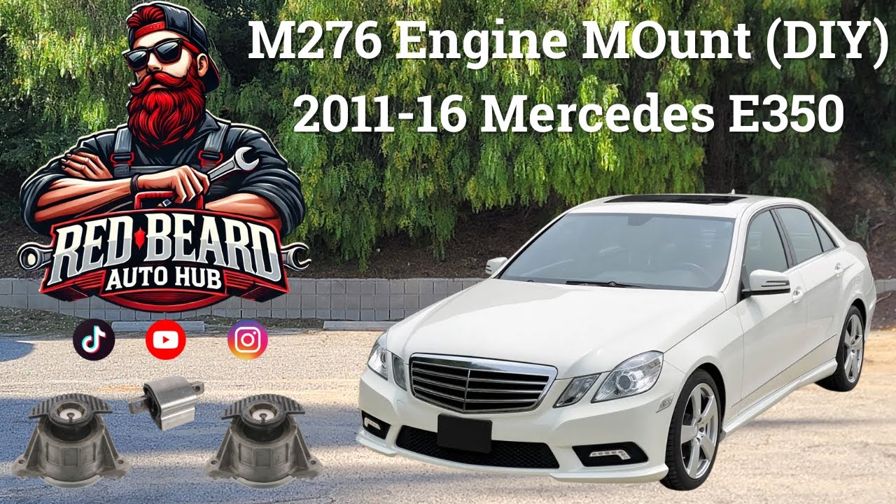 2011-2017 W212 Mercedes E 350 M276 Motor & Transmission Mount Replacement (DIY)