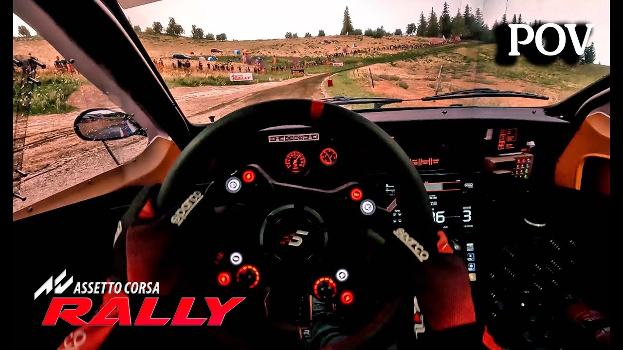 Assetto Corsa Rally in Triple Screen with LANCIA 037 EVO │ ALSACE  │ Light Rain │ RTX 4090 │ SIMAGIC