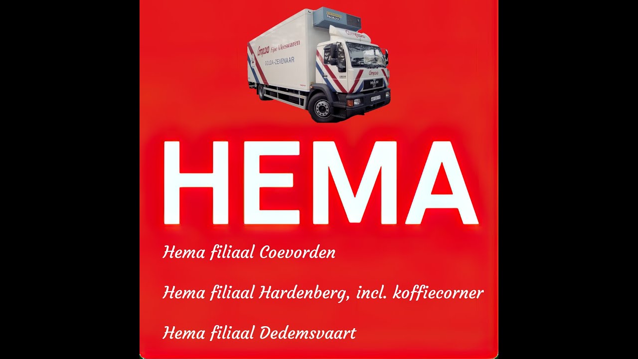 Rit Hema filialen, Coevorden, Hardenberg en Dedemsvaart 30-04-2024