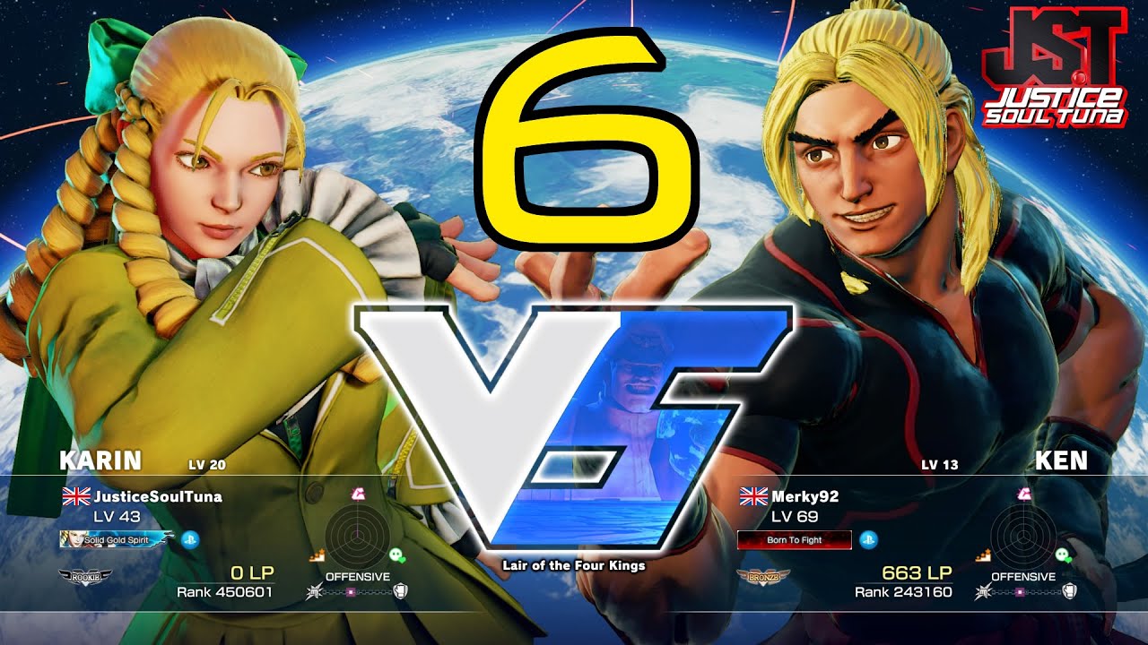 -SFV- JusticeSoulTuna (Karin) vs Merky92 (Ken) [Battle Lounge] (06)