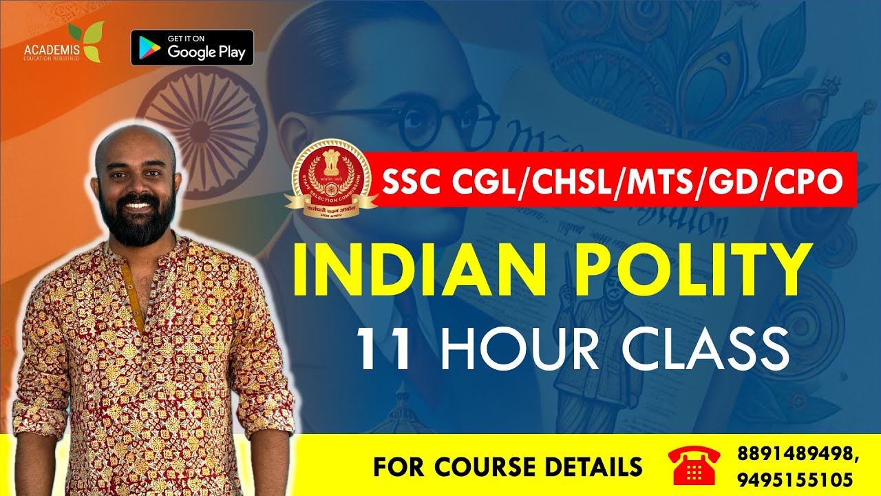 Indian Polity | SSC CGL, CHSL, MTS, GD, CPO | Malayalam