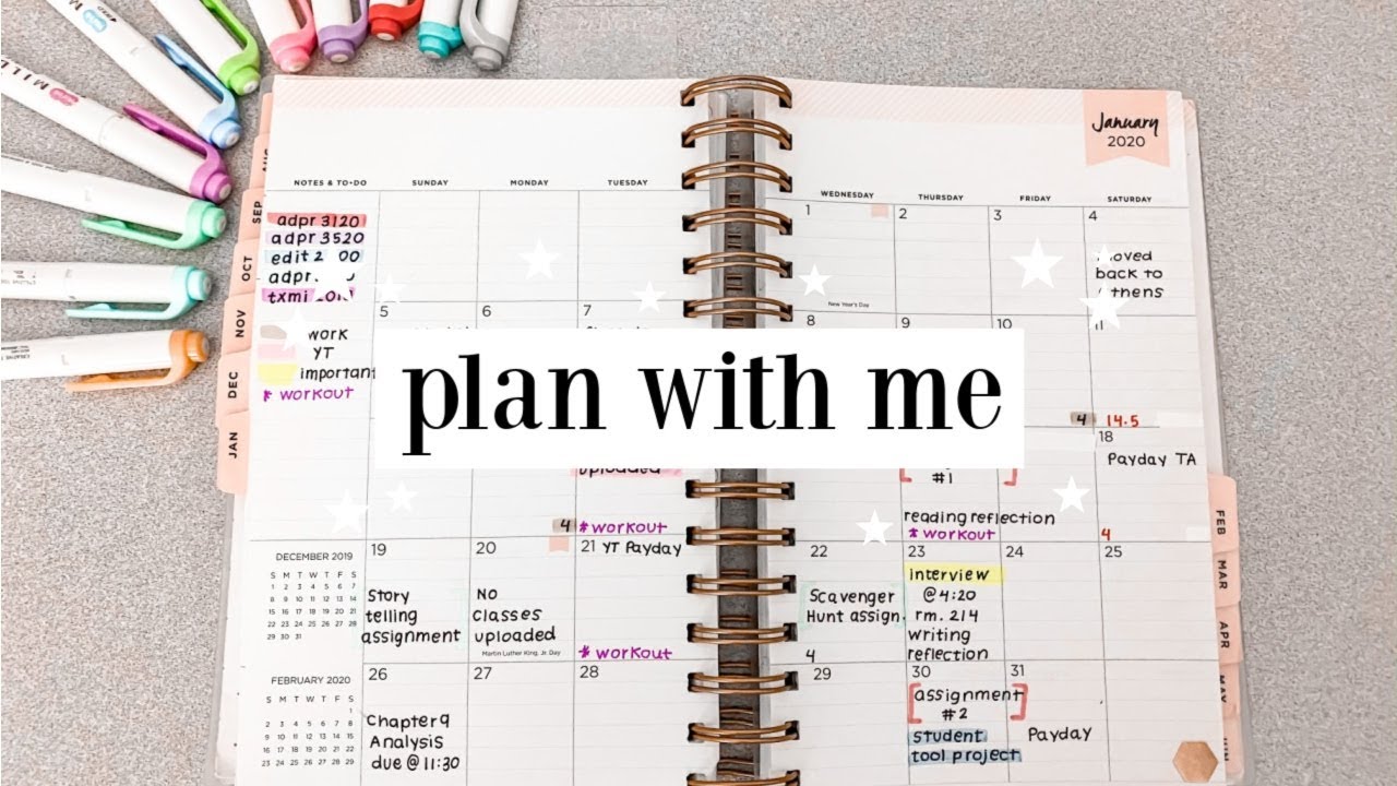 plan with me + school supplies haul *college edition*