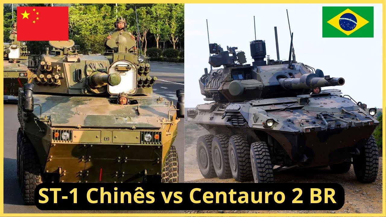 Centauro 2 BR vs ST1 da China, o novo blindado brasileiro realmente é melhor?