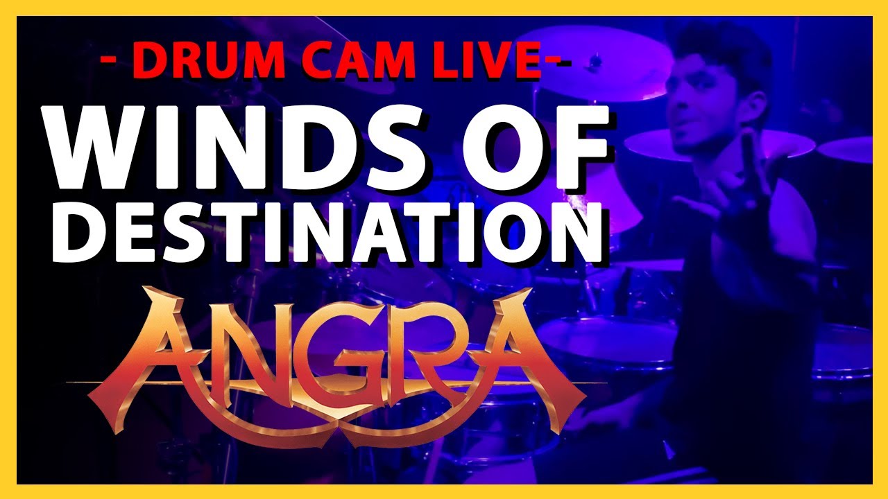 ANGRA - Winds of Destination Live en Uruguay - Bruno Valverde (drum cam)