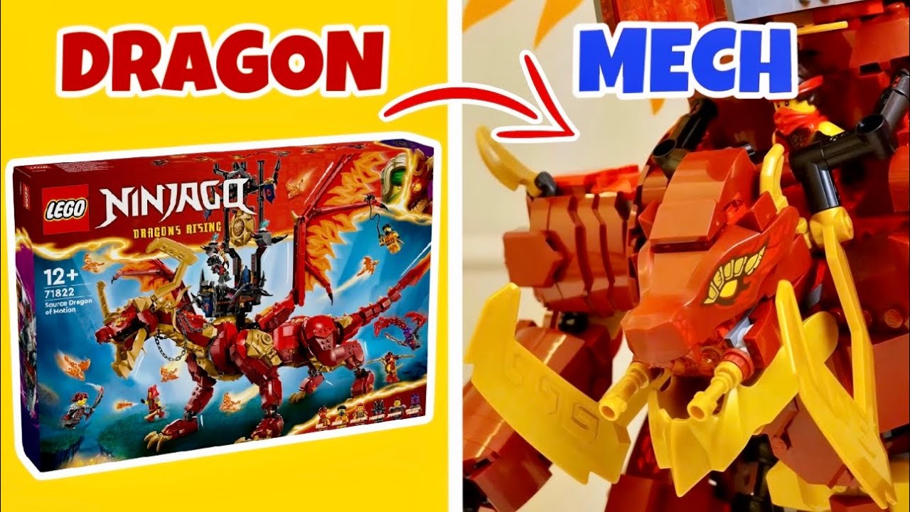 Lần Đầu Tôi MOC Mech Rồng Ninjago Từ Set Lego 71822 Source Dragon Of Motion