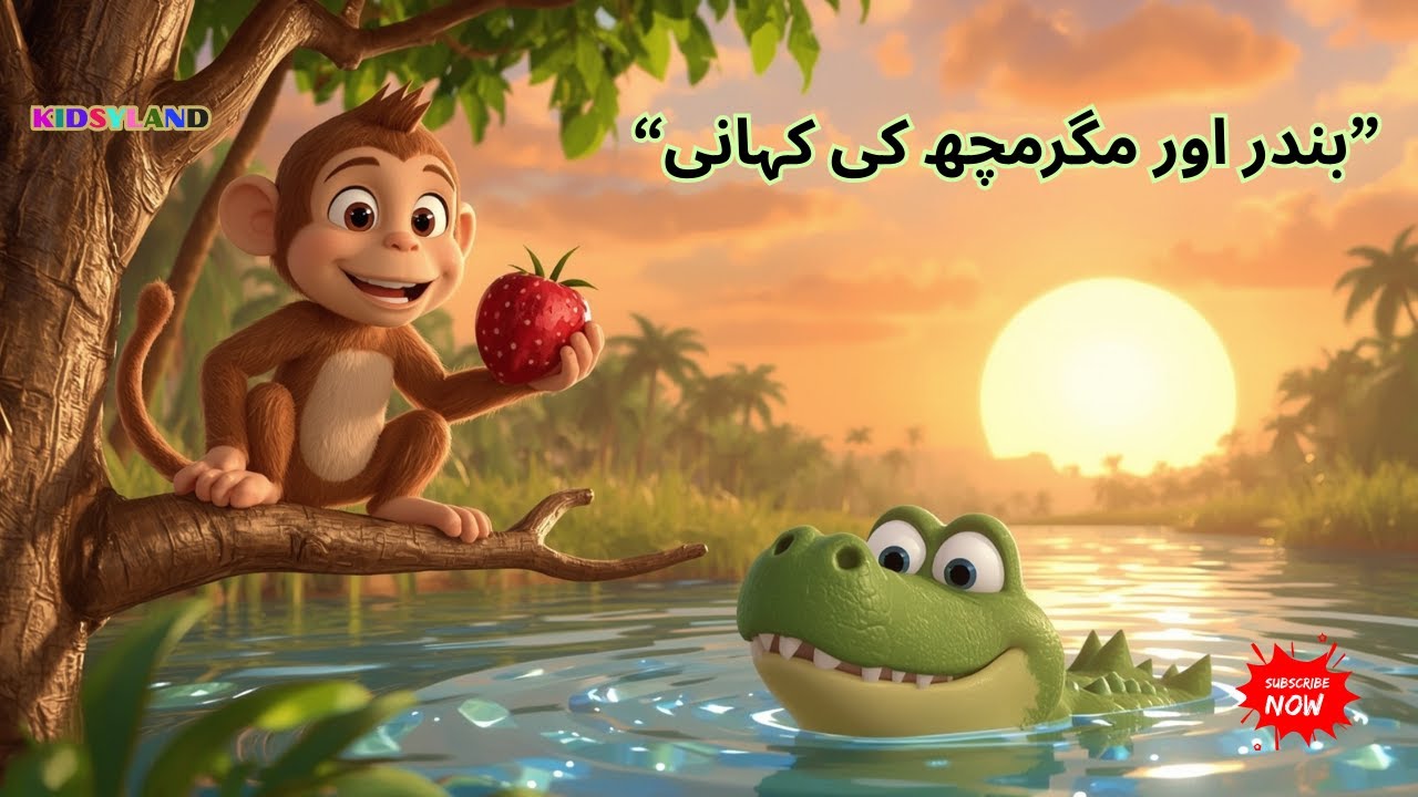 بندر اور مگرمچھ – دوستی اور لالچ کی سبق آموز کہانی