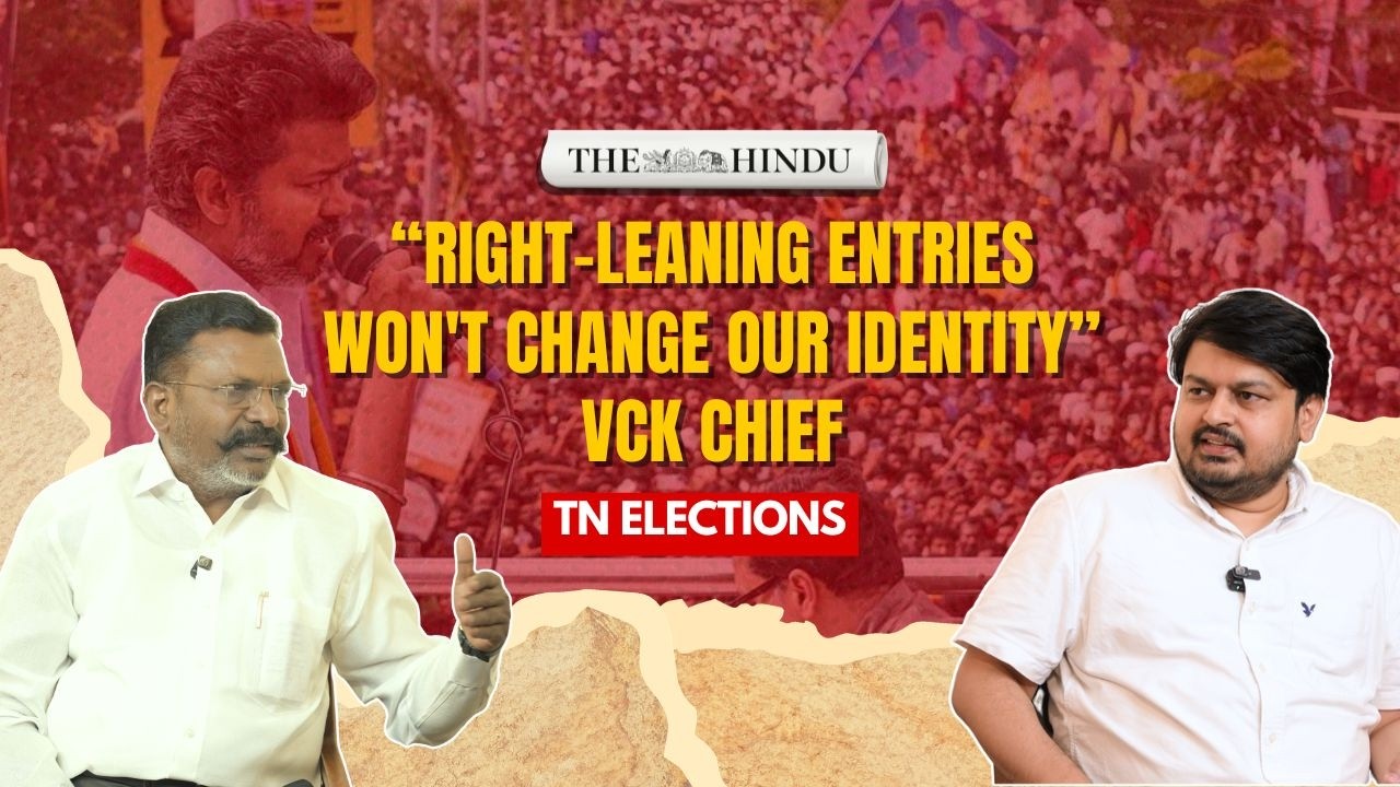VCK Thirumavalavan on Caste, right-leaning groups in DMK alliance 