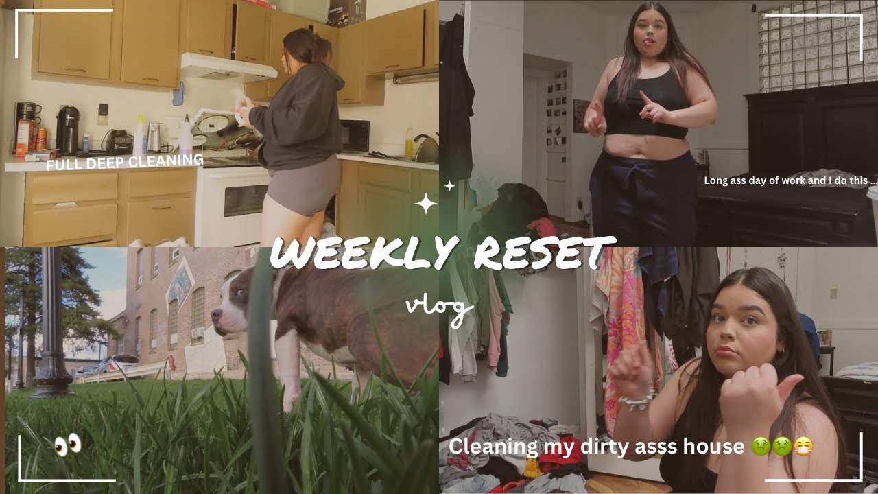 PRODUCTIVE DAY IN MY LIFE after a long week let&rsquo;s RESET ✨🧺 (CLEANING MOTIVATION)