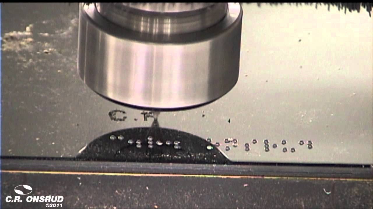 Machining Braille Sign using Auto Raster Insertion on C.R. Onsrud CNC Router