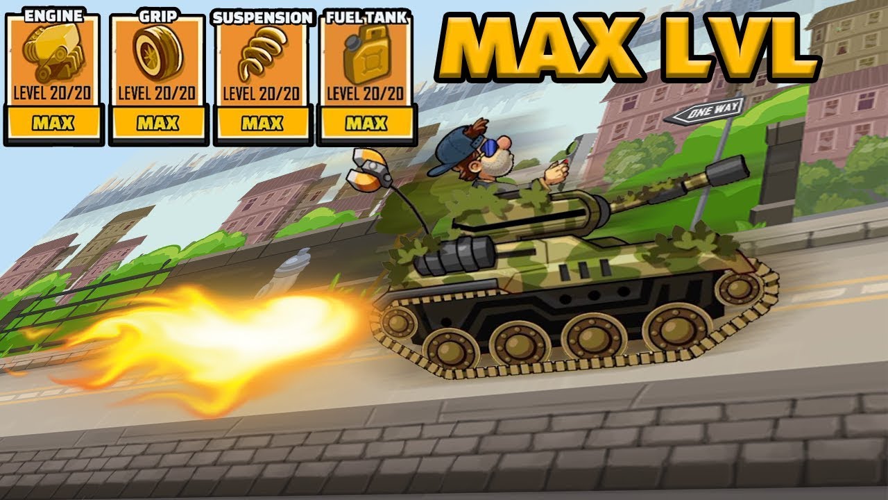 Hill Climb Racing 2 - Max Level TANK [Fully Upgraded]