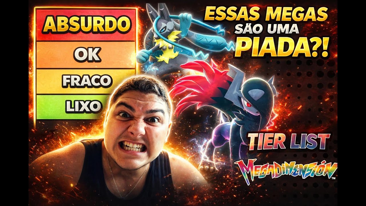 RANKEEI TODAS AS NOVAS MEGA EVOLUÇÕES 😡🔥 | Pokémon Legends ZA Mega Dimension