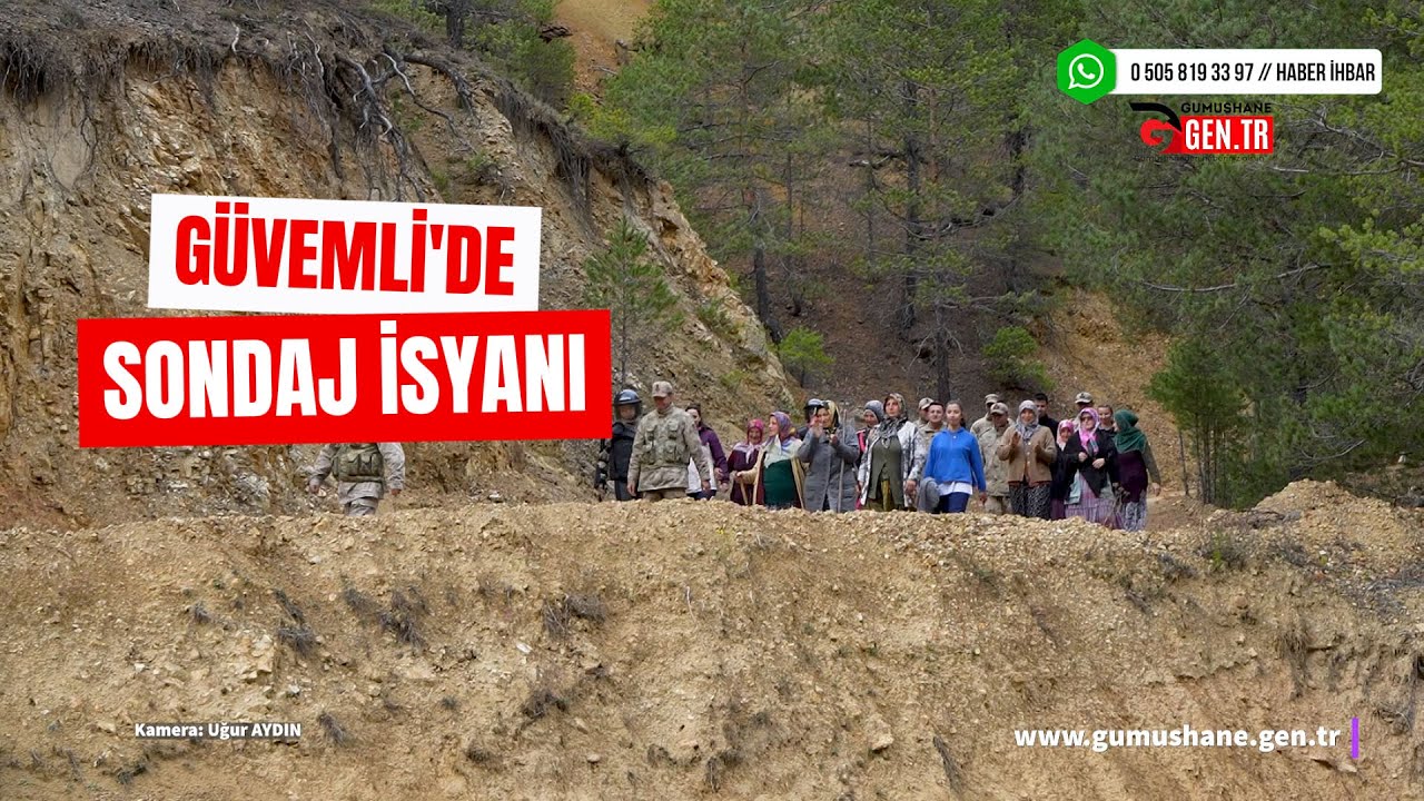 Maden sondajına patikadan yürüyüp 'DUR' dediler!