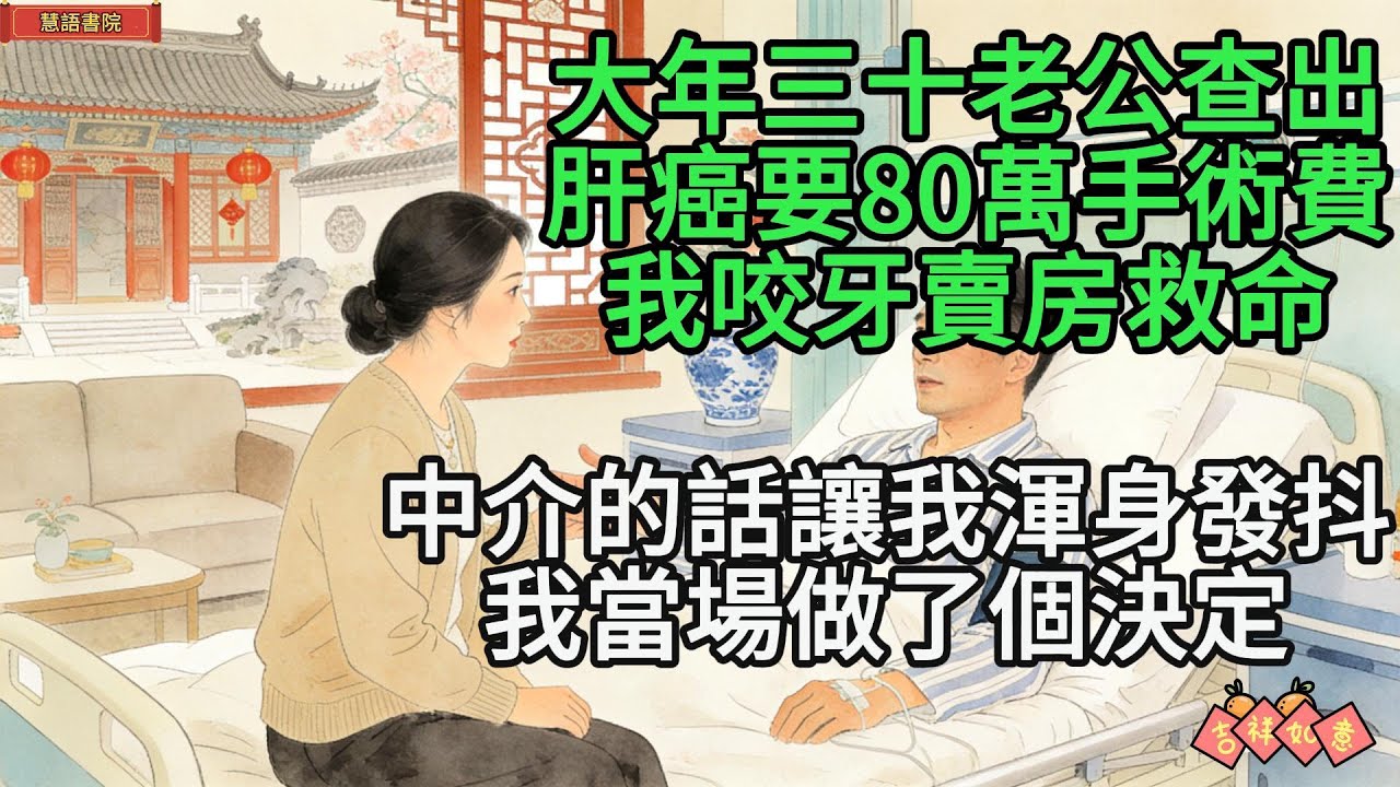 大年三十老公查出肝癌，要80萬手術費，我咬牙賣房救命.................！🌹#情感故事 #為人處世 #生活經驗 #情感 #婚姻  #故事
