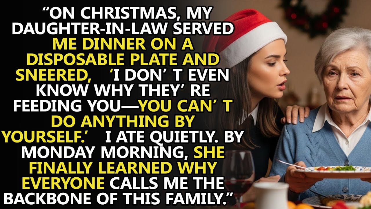 🎄 Christmas Night Shock 🍽️ My Daughter-in-Law Served Me on a Disposable Plate in Front of the Family
