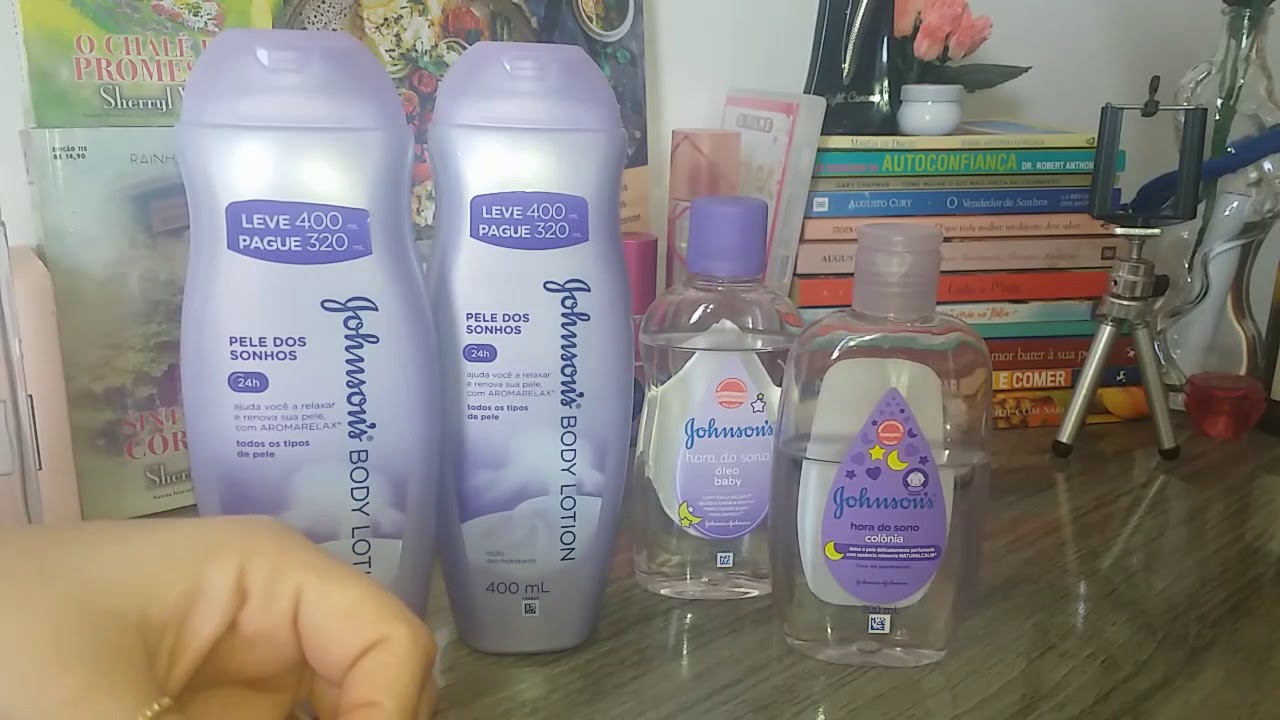 Hidratante pele dos Sonhos e Linha Hora do Sono da Johnsons