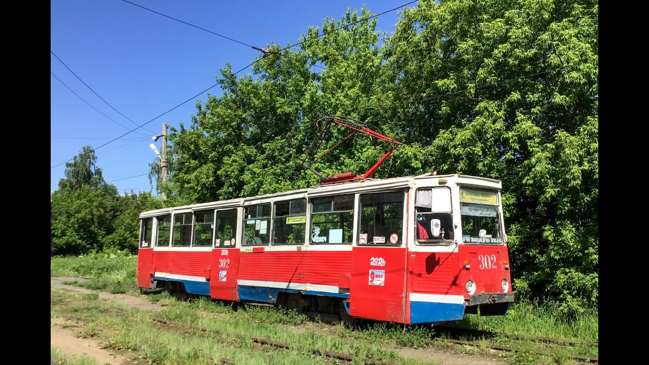71-605 // борт № 302 // маршрут 1, г.Томск. Таймлапс. #томск