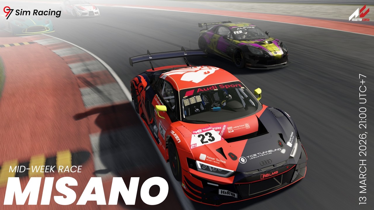 LIVE | Mid-Week Race | Misano World Circuit | 97 Sim Racing Community