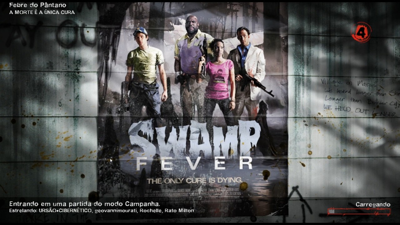 Left 4 Dead 2 CO-OP – Parte 11 | Febre do Pântano (Swamp Fever) 🐊🌫️🧟‍♂️