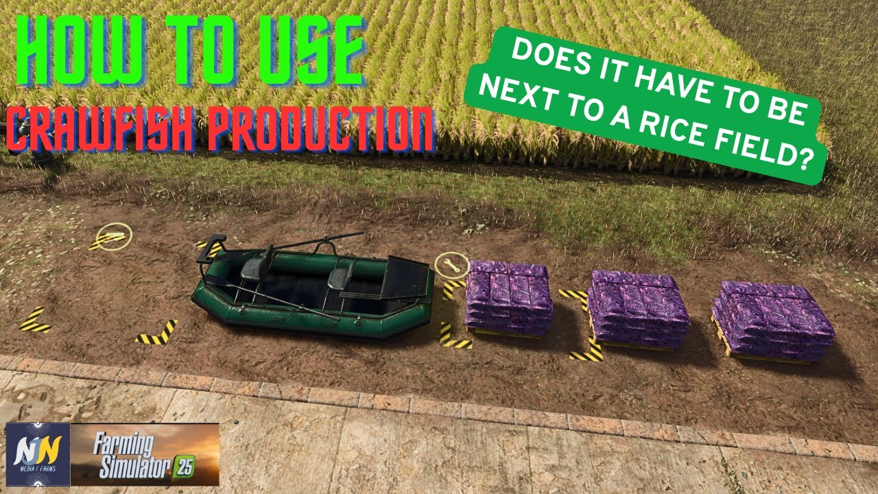 FS 25 - HOW TO - MOD REVIEW - CRAWFISH PRODUCTION -