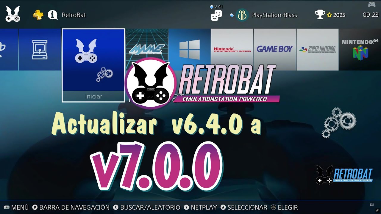 Actualizar Retrobat 6.4.0 a 7.0.0  Windows 10