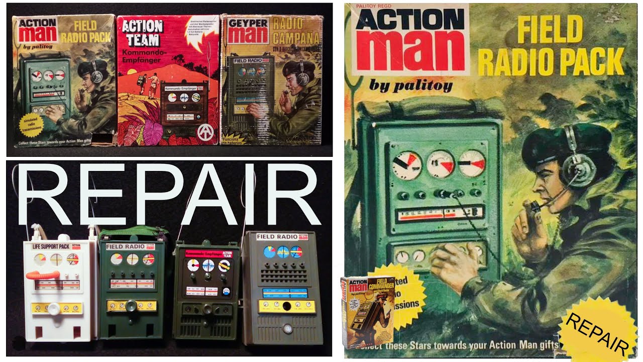 Action man repair field radio talking commander