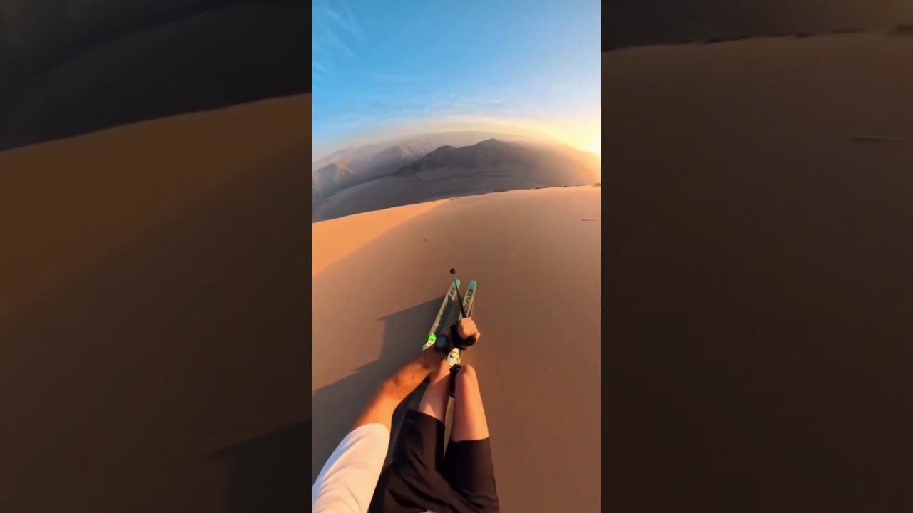 Welcome to Peru, sand skiing I skied on one of the highest dunes in the world at 1630m altitude