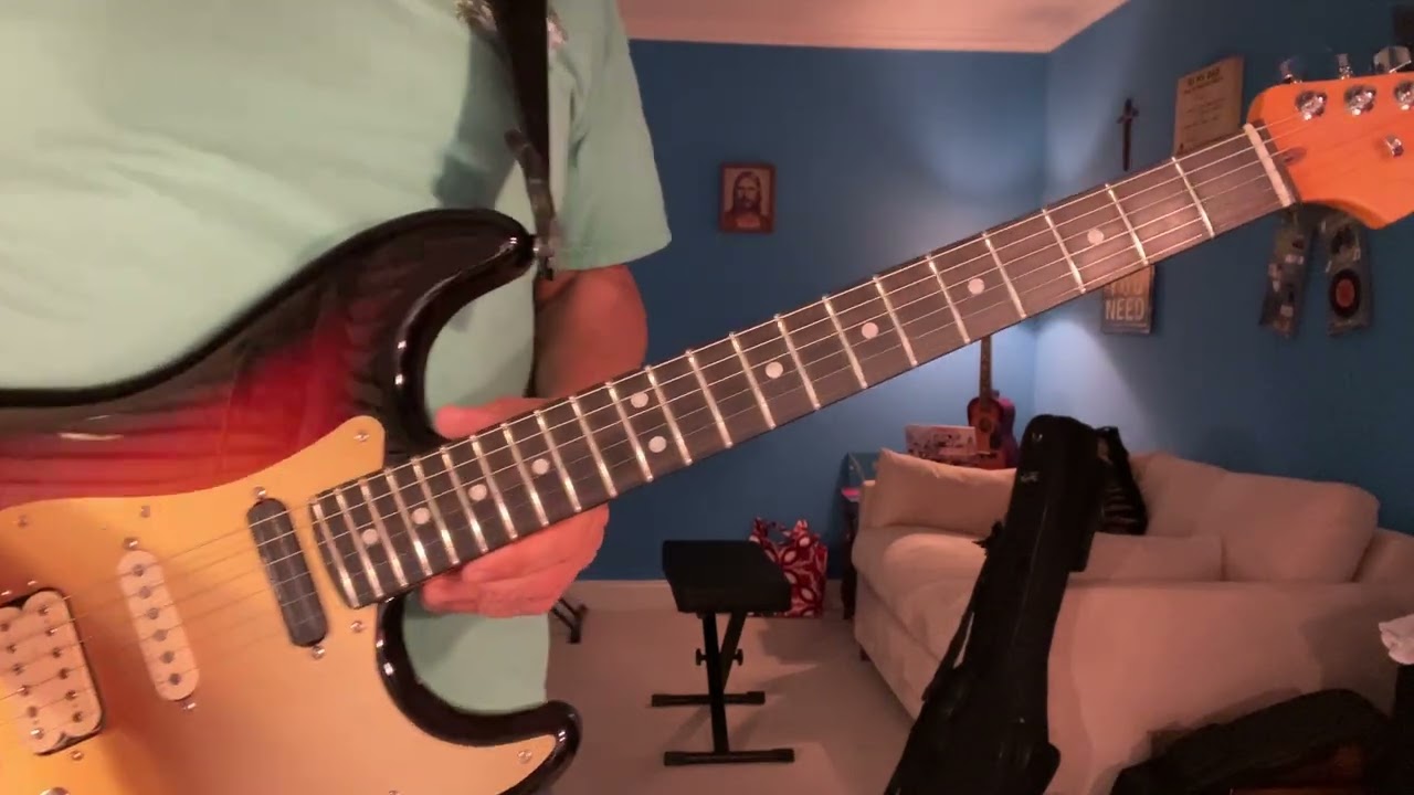 The Blood in A by Bethel Music guitar tutorial 