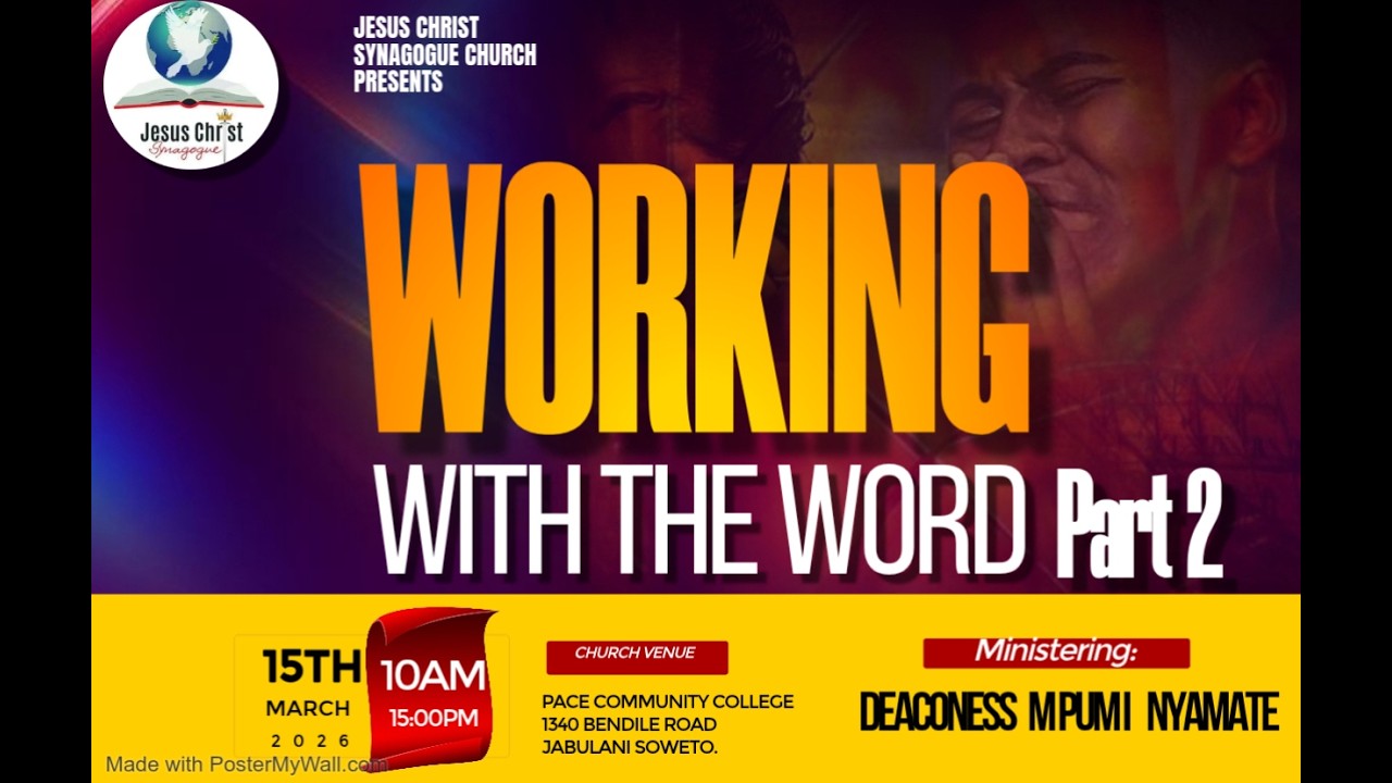 Sunday First Service: Working With The Word