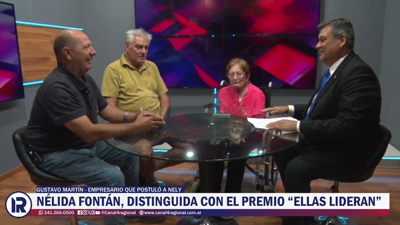 Nélida Fontán visitó Canal 4 Regional tras ser distinguida con el premio provincial 