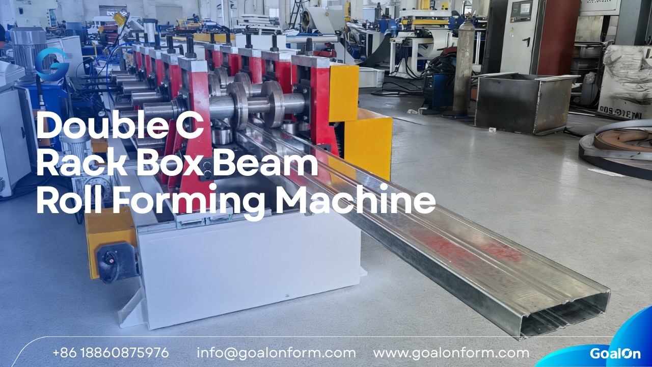 Auto Rack Box Beam Roll Forming Machine  High Strength Shelf Beam Production#rollformingmachine