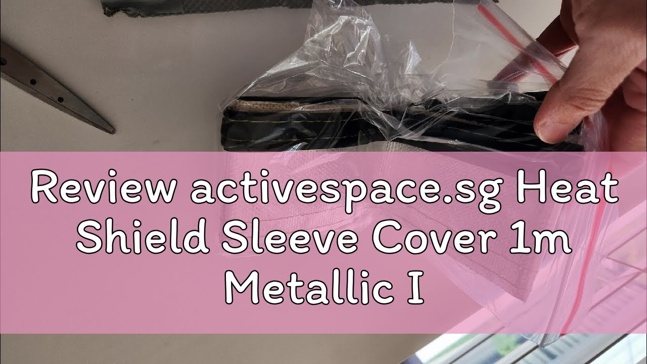 Review activespace.sg Heat Shield Sleeve Cover 1m Metallic Insulated Wire Hose Parts Tube Wrap Loom