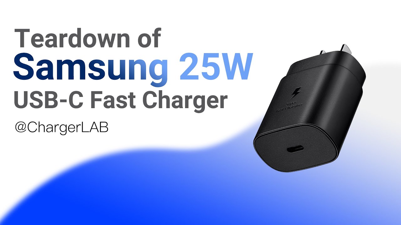 Разборка быстрого зарядного устройства Samsung USB-C мощностью 25 Вт (EP-TA800)