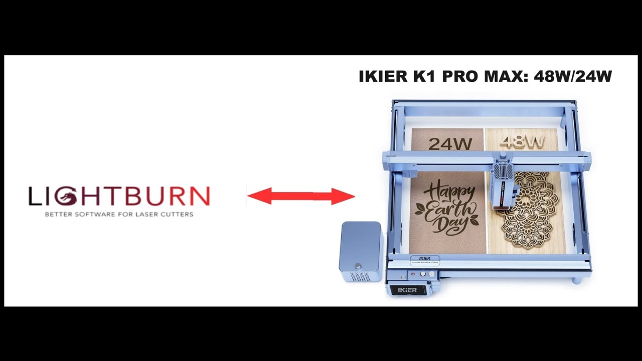 Ikier K1 Pro Max 48W/24W laser engraver  (PART 1): Parts Description, Assembling, and Control.