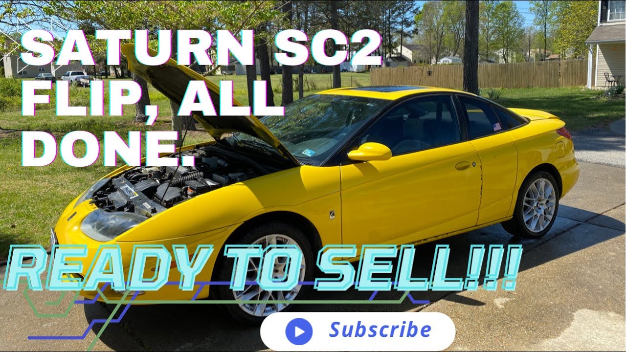 2001 Saturn sc2 flip, what it looks like now!!!