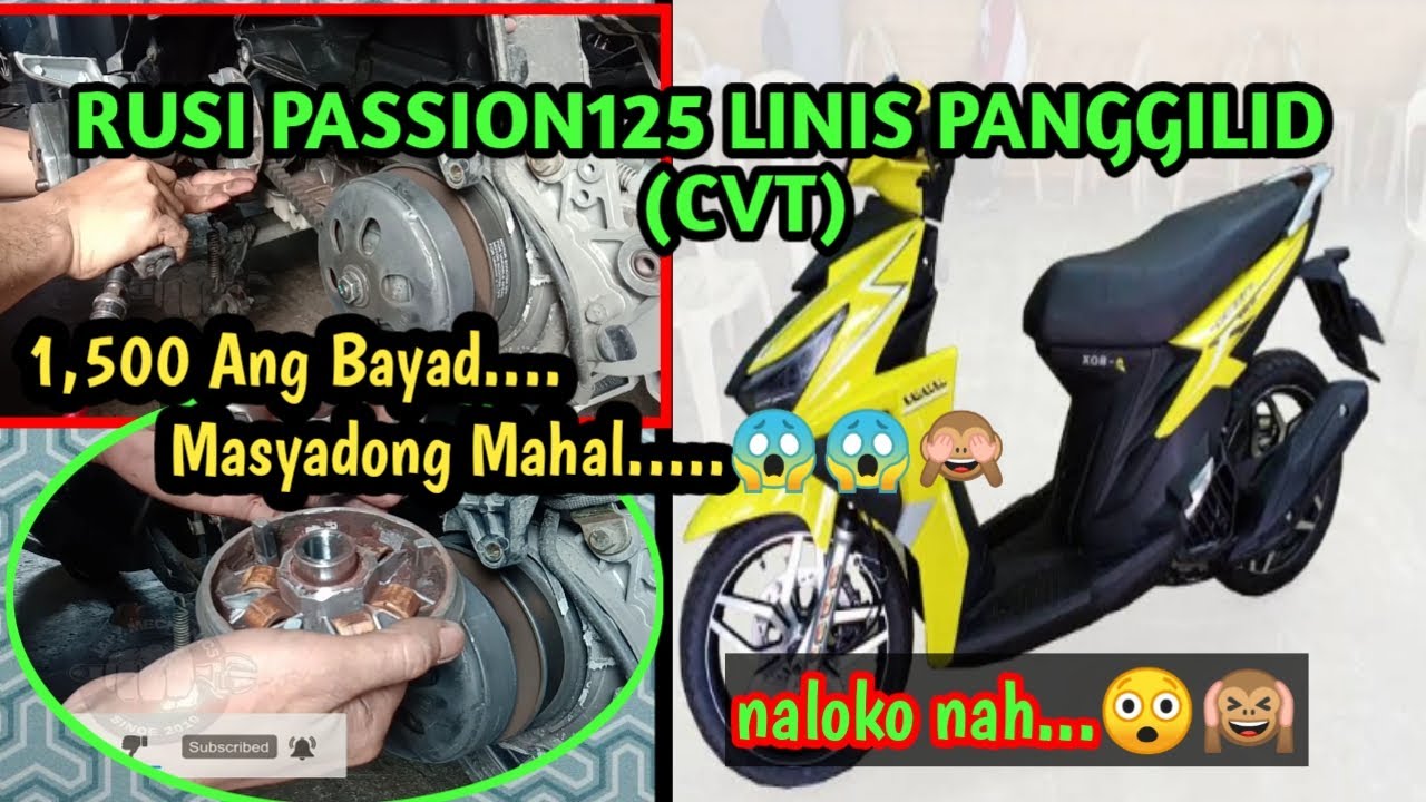 Rusi Passion125 Linis Panggilid(CVT)watch & learn👍👍👍