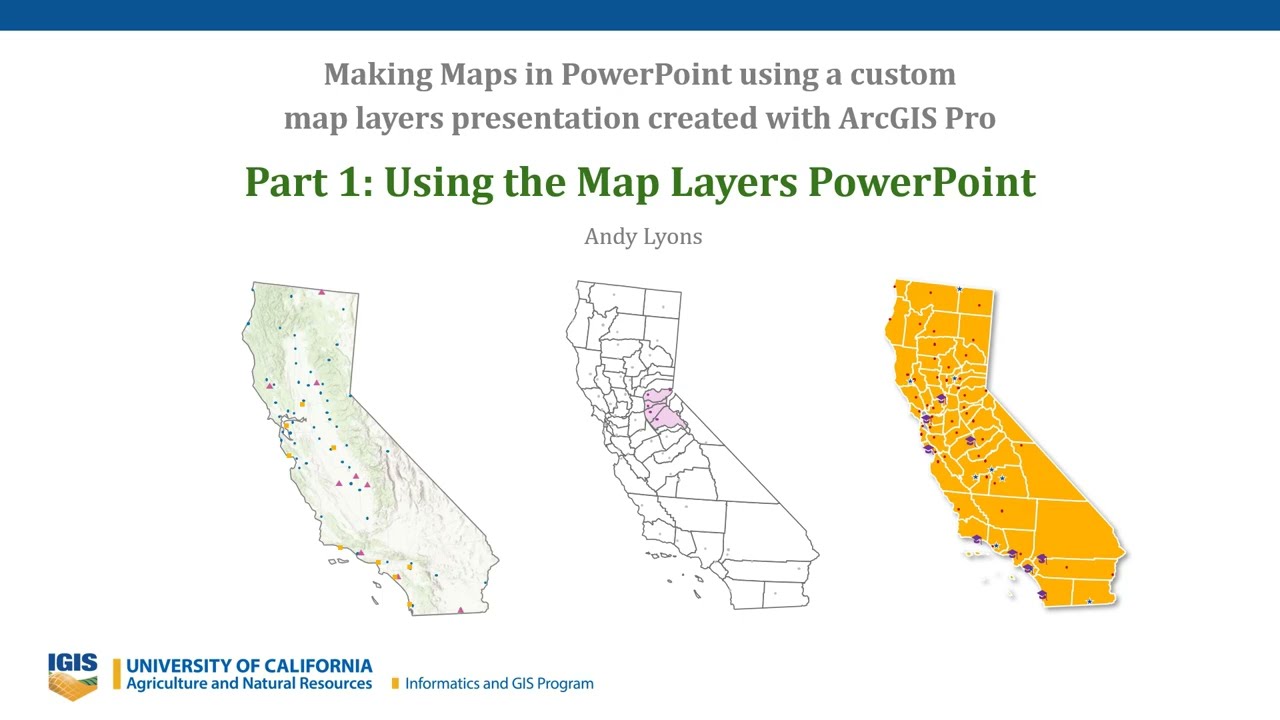 Making Maps with PowerPoint Part 1: Using a Map Layers Presentation to Make Maps