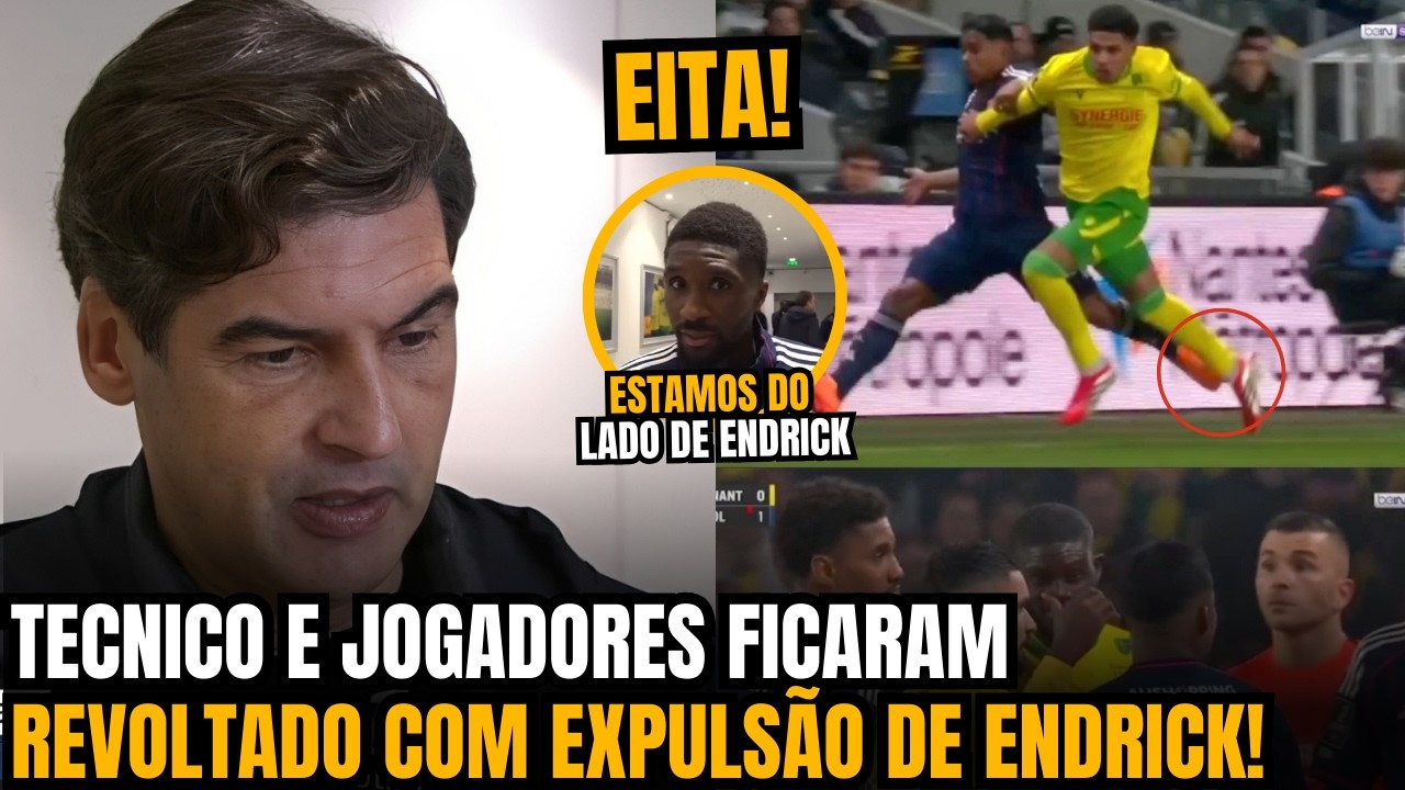 🚨OLHA O QUE O TECNICO DO LYON E JOGADORES FALARAM DA EXPULSÃO INJUSTA DE ENDRICK NA FRANÇA!